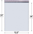 White 12 5x19 Inch Large Poly Bubble Mailers  6   Padded Envelopes With Self Sea