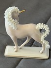 Franklin Mint Porcelain Lace Unicorn Figurine 1991 Treasury Of Unicorns  rare 