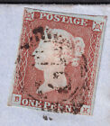 1841 Sg8 1d Red Brown Plate 65 Cover Scottish Cover London District 72  bk 