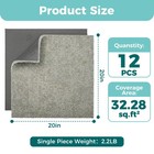 Jxgzyy0 38   Thickened Carpet Tiles 20x20in  Non-slip Greige  0 38   Thk 