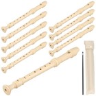 10 Pcs Soprano Recorder Instrument For Beginners  Detachable Baroque Style 8