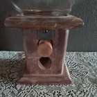 Vintage Retro Coca-cola Glass Globe Peanut Candy Gumball Dispenser Wood Machine