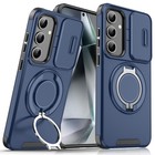 For Samsung Galaxy S26 Ultra S25 S24 S23 Fe Magnetic Ring Stand Case Lens Cover