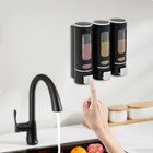 3-in-1 Shower Soap Dispenser Soap Separator Shampoo Conditioner Hotel Bathroom
