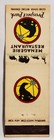 Vintage Menagerie Restaurant Prospect Park Match Cover  Wide Striker