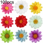 100pcs Artificial Flower Fake Silk Sunflower Heads Wedding Floral Diy Decor 41