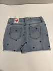 Epic Threads Light Blue Denim Shorts With Blue Floral Accents