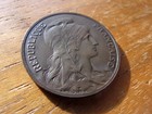 1903 France Bronze 10 Centimes Coin Beautiful Incandescent Toning High Grade