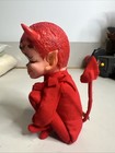 Vintage 1967 Kamar Red Devil Elf Shelf Sitter Winking Knee Hugger