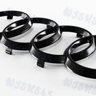 Black Emblem For 4-rings Grill Front Hood A3 A4 S4 A5 S5 A6 S6 Sq7 Tt