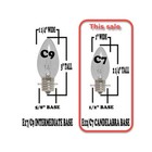 Led - Color Changing Bulbs - Refrigerator - Night Light - Christmas - C7  e12 