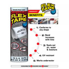 Flex Tape White 4 In  X 5 Ft  Strong Rubberized Waterproof Tape