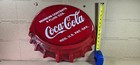 Metal Red Coca Cola Bottle Cap Sign