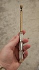 Antique French Mother Of Pearl Mop And Gold Filled Extendable Opera Glass Holder