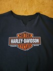 Harley-davidson Cut Off Black Sweatshirt 1998 Lake Shore Hd Sz 2xl Vintage