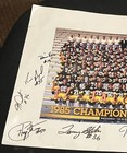 1985 Iowa Hawkeyes Football Autographed Team Photograph With 11 Signatures