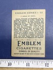 Rare 1911 Emblem Cigarettes Trading Card Star Of India