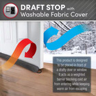 New Zippered Draft Stopper For Doors Blocks Cold Air  Dust  Noise   Insects