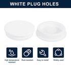 2pcs White Plug Holes rubber Button Plug For 65-66 5mm 2 56-2 62  Hole