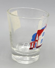 Nwt Vintage Red White   Blue Lighthouse Shot Glass Made In Taiwan For Notations