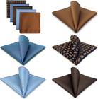 5 Pcs Men   s Silk Pocket Squares Handkerchiefs Assorted Colors Set Lot