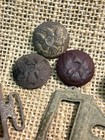 Nice Dug Civil War Relic Grouping Eagle Buttons Knapsack Parts Various Buckles