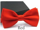 New Tuxedo Red Bow Tie Satin Adjustable Band Bowtie  Us Seller