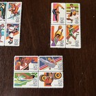 1984 Mnh Us Olympics Stamps Blocks And Post Cards Lot
