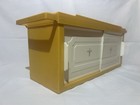 Vintage Mid Century Modern Yellow Plastic Bathroom Medicine Cabinet  18x7x6 Cute