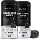 Streak-free Electronic Screen Cleaner Wipes  2 Pack X40  For Tv  Laptop  Iphone 