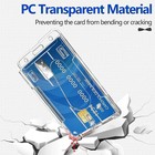 2 Pack Hard Plastic Badge Holders Heavy Duty Clear Id Credit Card Protector