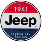 Jeep Metal Tin Sign Embossed Round 12  Vintage Garage Man Cave Wall Decor New