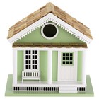 New  Outdoor Hand Made Birdhouse - Bird Cottage Perch - Green Lake House