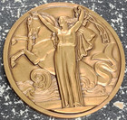 French Line Normandie 1935 John Vernon Bronze Art Deco