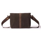 Lochby Field Sling Brown   Waxed Canvas Edc Carry Bag   Water Resistant