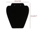 Black Fabric Easel Necklace Display Stand 19x21cm  8 27   x7 48     