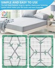 2 Pack Bed Sheet Fasteners Adjustable Crisscross Fitted Sheet Band Straps Holder