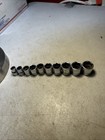 Snap On Tools-  10pc Shallow Socket Partial Set  3 8    Drive 6pt  9-19mm  Vintage