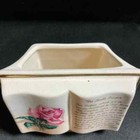 Vintage Porcelain Lord s Prayer Vase Holder Planter