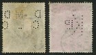 Great Britain  139  139a Used Perfins
