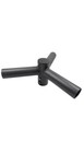 Bod Lighting Triple 120   Horizontal Tenon Adaptor Spoke Bracket Pole Top Mount