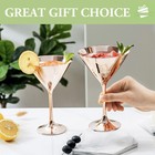 Copper Metal Martini Glasses  Martini Cocktail Glass For Home Party  Set Of 2
