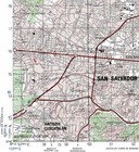 El Salvador Army Military Topographic Map - San Salvador