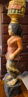 Vintage Hand Carved   Painted Folk Art Asian Statue