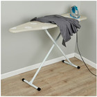 Mainstays Full Size T-leg Ironing Board 53 x14  Adjustable Height Steel Frame