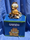 Vintage Garfield Bank  In The Money With Box Rare