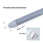6 Pack T10 6ft 48w R17d ho Base Led Outdoor Tubes For Double Sided Sign