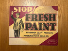 13 Vintage 1950 s Wet Paint Signs Dutch Boy   Eagle   Lawrence   Pittsburgh    