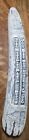 Reproduction Scrimshaw Resin  Walrus Tusk Cribbage Board 15 Inches Long