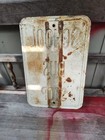 Vintage Original Embossed Steel School Bus Stop Street Road Sign Heavy